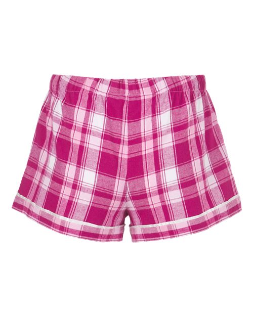 Boxercraft Women's Flannel Shorts BW6501 - Orchid Sophia Plaid