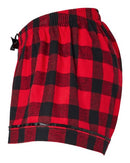 Boxercraft Women's Flannel Shorts BW6501 - Red/ Black Buffalo