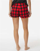 Boxercraft Women's Flannel Shorts BW6501 - Red/ Black Buffalo