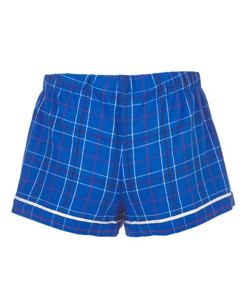 Boxercraft Women's Flannel Shorts BW6501 - Royal Field Day Plaid