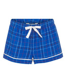 Boxercraft Women's Flannel Shorts BW6501 - Royal Field Day Plaid