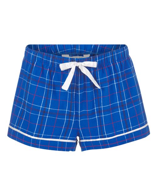Boxercraft Women's Flannel Shorts BW6501 - Royal Field Day Plaid