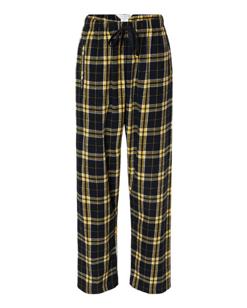 Boxercraft Women's Haley Flannel Pants BW6620 - Black/ Gold
