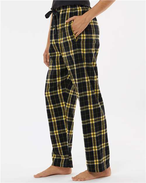Boxercraft Women's Haley Flannel Pants BW6620 - Black/ Gold