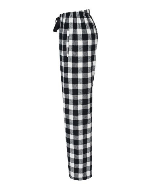 Boxercraft Women's Haley Flannel Pants BW6620 - Black/ White Buffalo Plaid