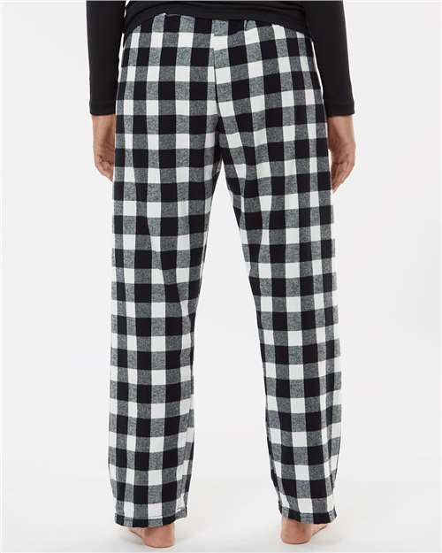 Boxercraft Women's Haley Flannel Pants BW6620 - Black/ White Buffalo Plaid