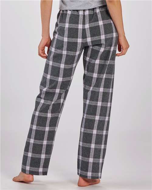 Boxercraft Women's Haley Flannel Pants BW6620 - Charcoal Lavender Tomboy Plaid
