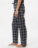 Boxercraft Women's Haley Flannel Pants BW6620 - Charcoal/ Black Buffalo