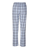 Boxercraft Women's Haley Flannel Pants BW6620 - Heritage Carolina Blue Plaid