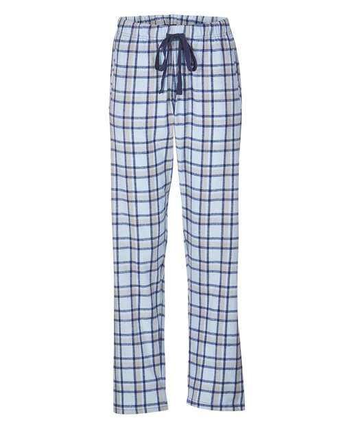 Boxercraft Women's Haley Flannel Pants BW6620 - Heritage Carolina Blue Plaid