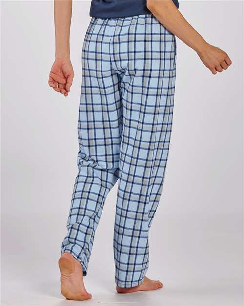 Boxercraft Women's Haley Flannel Pants BW6620 - Heritage Carolina Blue Plaid