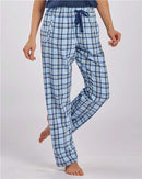 Boxercraft Women's Haley Flannel Pants BW6620 - Heritage Carolina Blue Plaid