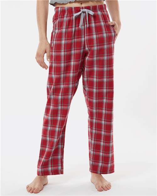 Boxercraft Women's Haley Flannel Pants BW6620 - Heritage Garnet Plaid