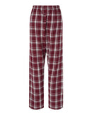 Boxercraft Women's Haley Flannel Pants BW6620 - Heritage Maroon Plaid