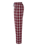 Boxercraft Women's Haley Flannel Pants BW6620 - Heritage Maroon Plaid