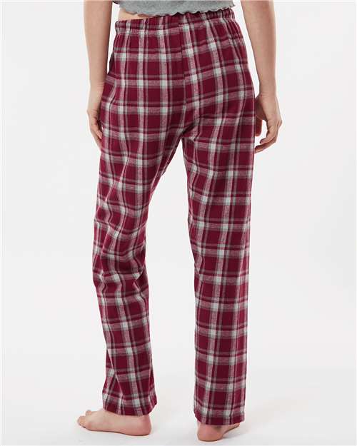 Boxercraft Women's Haley Flannel Pants BW6620 - Heritage Maroon Plaid