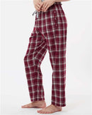 Boxercraft Women's Haley Flannel Pants BW6620 - Heritage Maroon Plaid