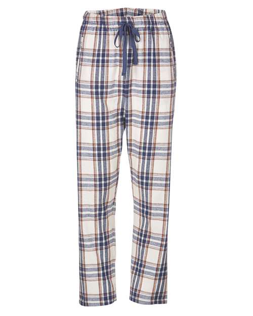 Boxercraft Women's Haley Flannel Pants BW6620 - Natural Indigo Plaid