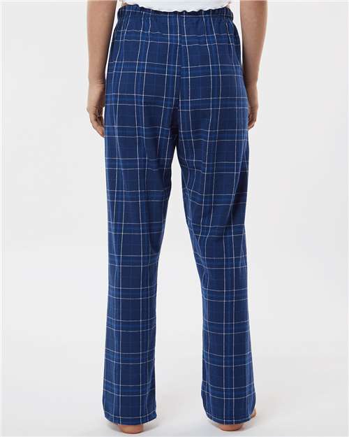 Boxercraft Women's Haley Flannel Pants BW6620 - Navy Field Day Plaid