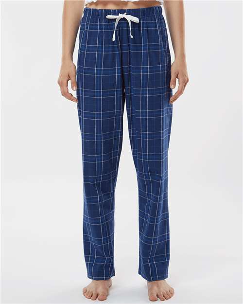 Boxercraft Women's Haley Flannel Pants BW6620 - Navy Field Day Plaid