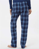 Boxercraft Women's Haley Flannel Pants BW6620 - Navy/ Columbia