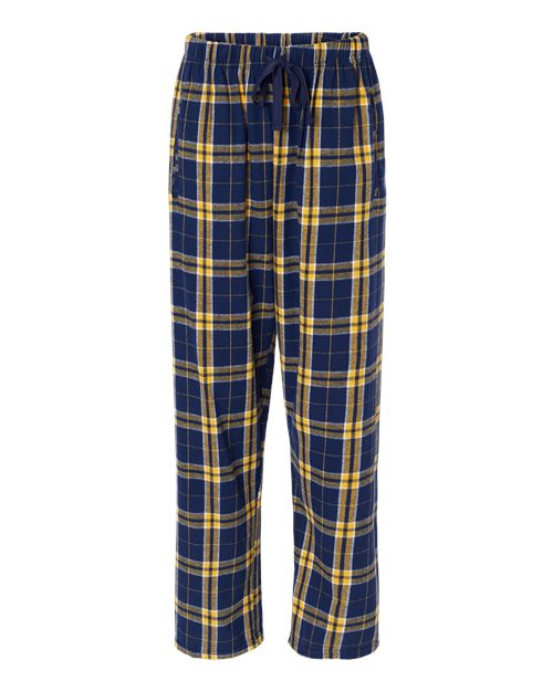 Boxercraft Women's Haley Flannel Pants BW6620 - Navy/ Gold