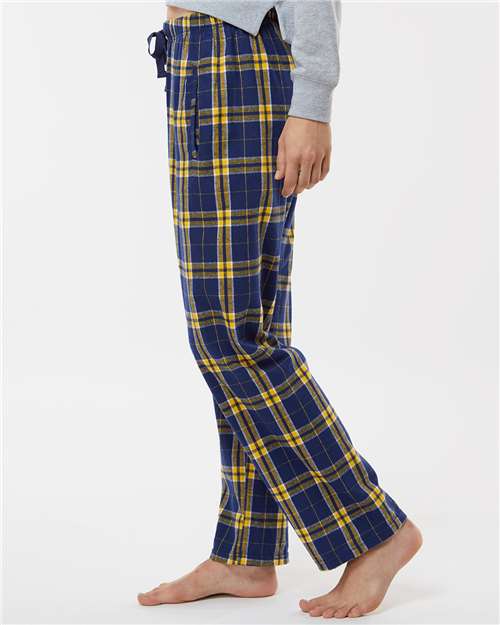 Boxercraft Women's Haley Flannel Pants BW6620 - Navy/ Gold