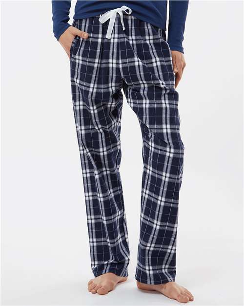 Boxercraft Women's Haley Flannel Pants BW6620 - Navy/ Silver