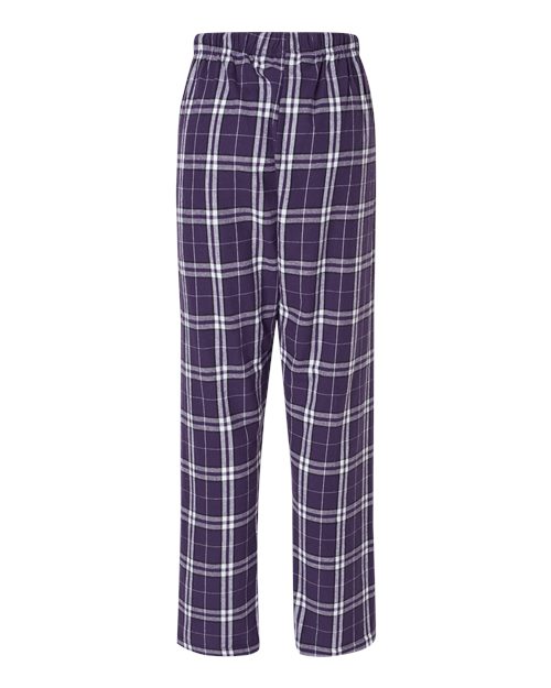 Boxercraft Women's Haley Flannel Pants BW6620 - Purple/ White