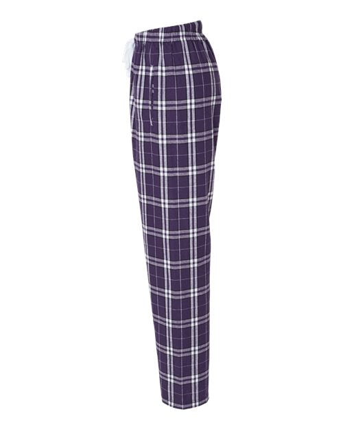 Boxercraft Women's Haley Flannel Pants BW6620 - Purple/ White