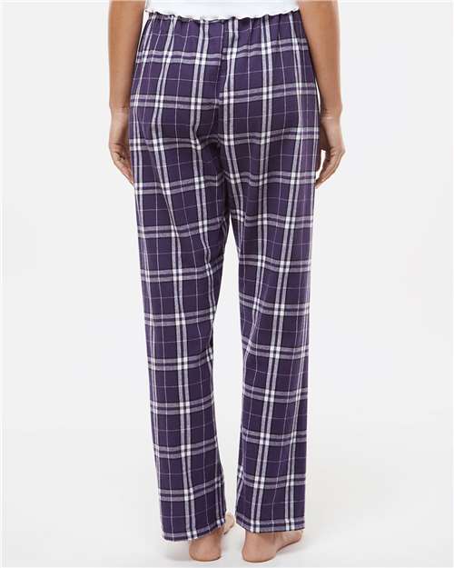 Boxercraft Women's Haley Flannel Pants BW6620 - Purple/ White