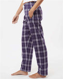 Boxercraft Women's Haley Flannel Pants BW6620 - Purple/ White