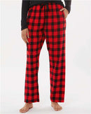 Boxercraft Women's Haley Flannel Pants BW6620 - Red/ Black Buffalo