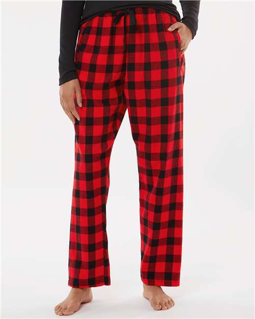 Boxercraft Women's Haley Flannel Pants BW6620 - Red/ Black Buffalo