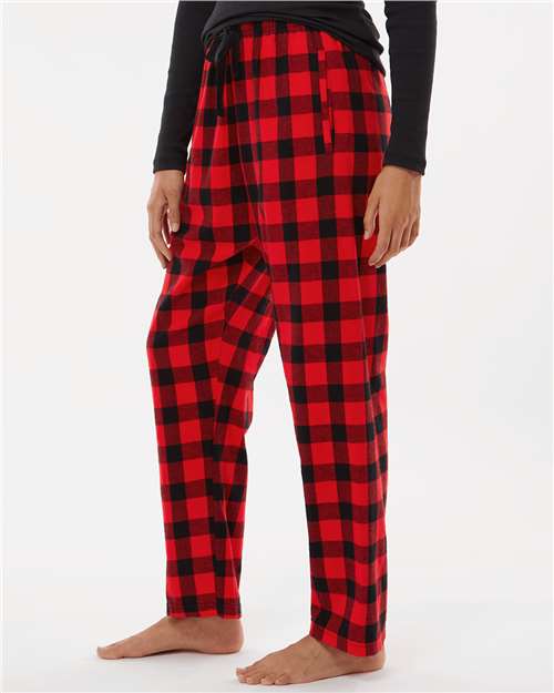 Boxercraft Women's Haley Flannel Pants BW6620 - Red/ Black Buffalo