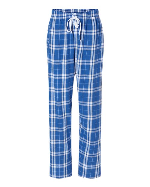 Boxercraft Women's Haley Flannel Pants BW6620 - Royal/ Silver