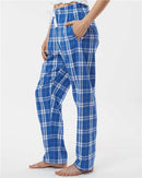 Boxercraft Women's Haley Flannel Pants BW6620 - Royal/ Silver