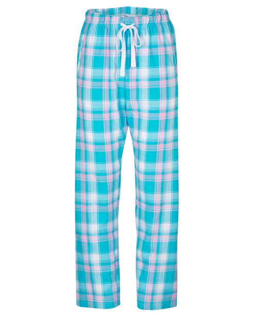 Boxercraft Women's Haley Flannel Pants BW6620 - Teal Sophia Plaid
