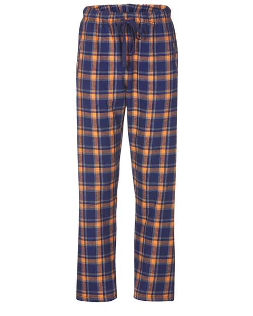 Boxercraft Women's Haley Flannel Pants BW6620 - Heritage Navy/ Orange/ Grey Plaid