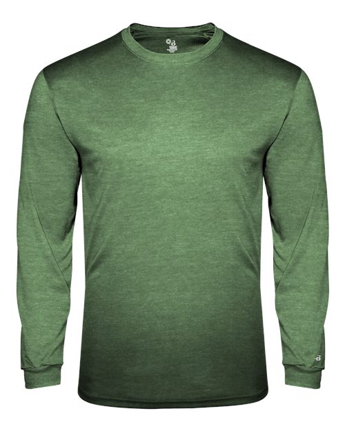 Badger Triblend Performance Long Sleeve T-Shirt 4944 - Forest Heather