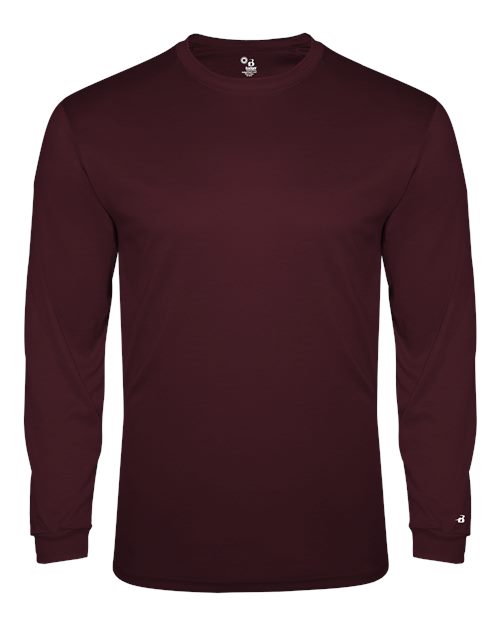 Badger Triblend Performance Long Sleeve T-Shirt 4944 - Maroon