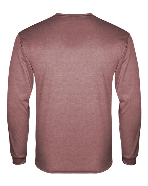 Badger Triblend Performance Long Sleeve T-Shirt 4944 - Maroon Heather