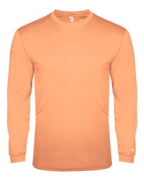 Badger Triblend Performance Long Sleeve T-Shirt 4944 - Peach