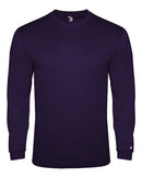 Badger Triblend Performance Long Sleeve T-Shirt 4944 - Purple
