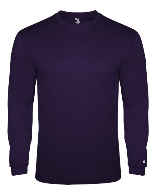 Badger Triblend Performance Long Sleeve T-Shirt 4944 - Purple