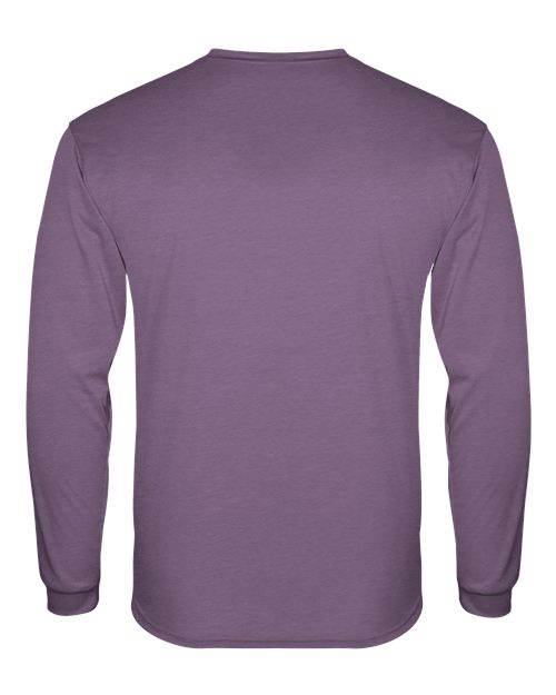 Badger Triblend Performance Long Sleeve T-Shirt 4944 - Purple Heather