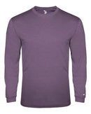 Badger Triblend Performance Long Sleeve T-Shirt 4944 - Purple Heather