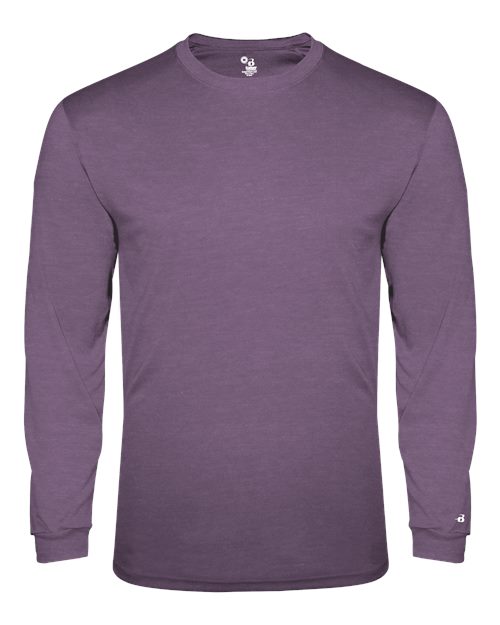 Badger Triblend Performance Long Sleeve T-Shirt 4944 - Purple Heather