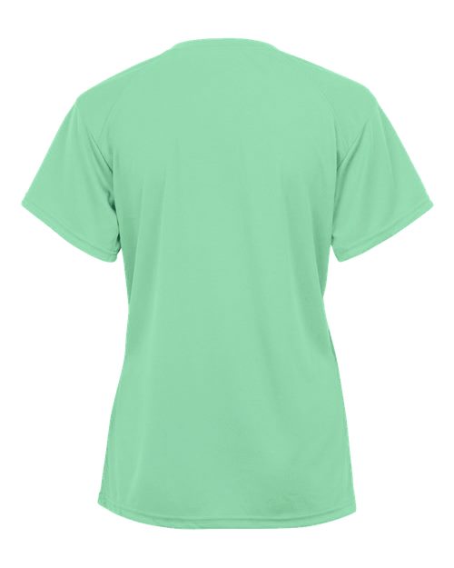 Badger Women’s Triblend Performance V-Neck Short Sleeve T-Shirt 4962 - Mint