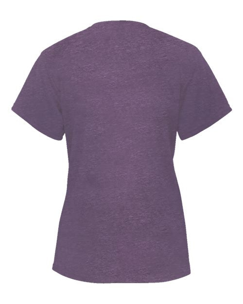 Badger Women’s Triblend Performance V-Neck Short Sleeve T-Shirt 4962 - Purple Heather
